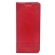 Capa Flip de Couro com Bolso Interno para Samsung Galaxy S23 Vermelho